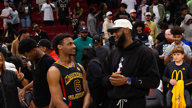 lebron james bronny james mcdonalds